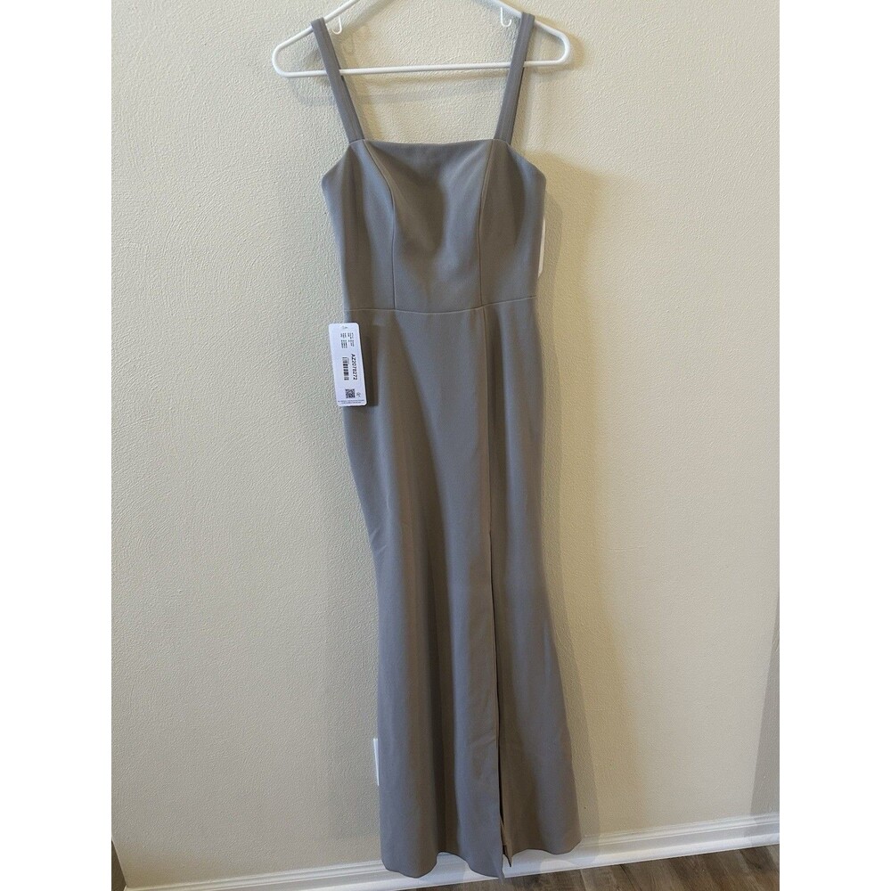 Azazie Silver Gianetta Bridesmaids Dress Size A2